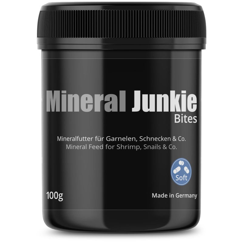 GlasGarten Mineral Junkie Bites (Sticks) for Shrimps, Crayfish, Crabs, Snails (100g) - Image 1